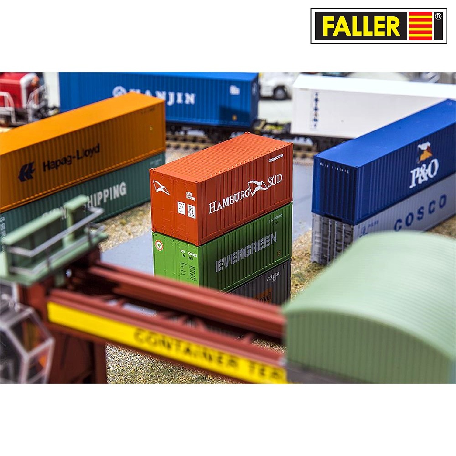 FALLER 180822 H0 20' Container „HAMBURG SÜD“ 