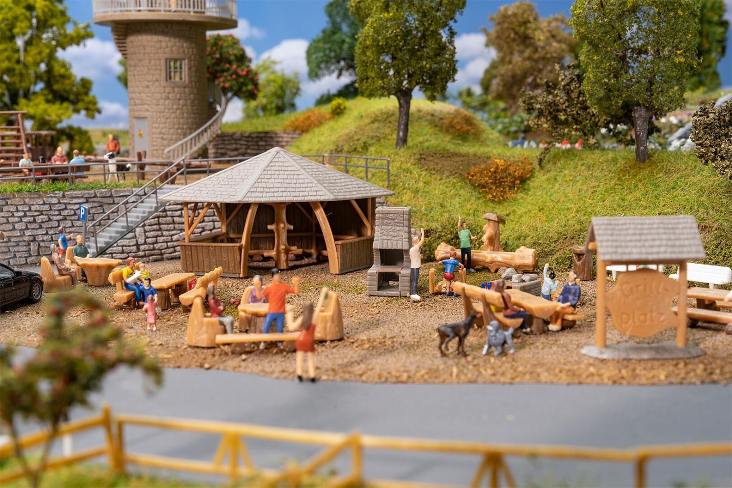 FALLER 190036 H0 Aktions-Set Abenteuerspielplatz 