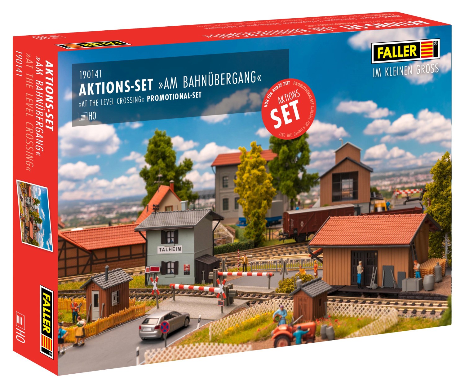 FALLER 190141 H0 Aktions-Set Am Bahnübergang 