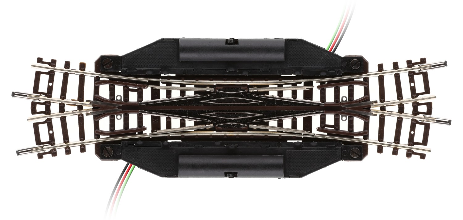 Fleischmann 22246 N Elektrische Doppelkreuzungsweiche 15° 