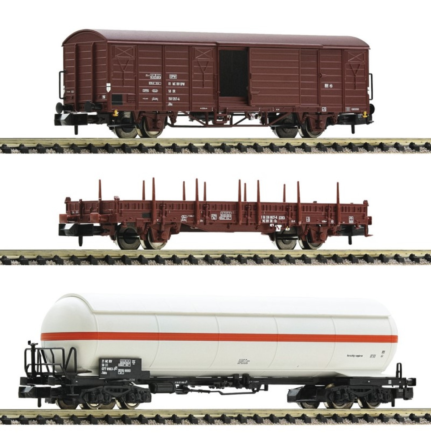 Fleischmann 5170001.2 N Güterwagen, DR 3er-Set 