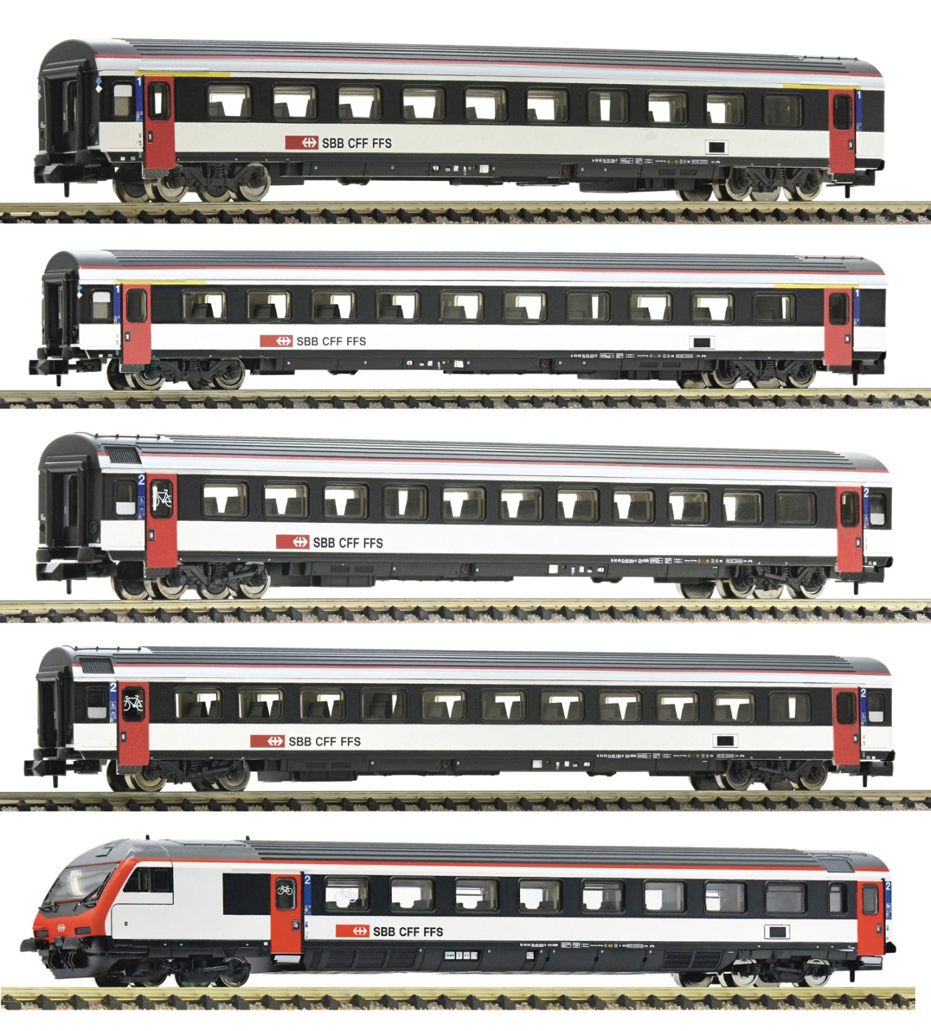 Fleischmann 6260014 N Reisezugwagen, SBB 5er-Set 