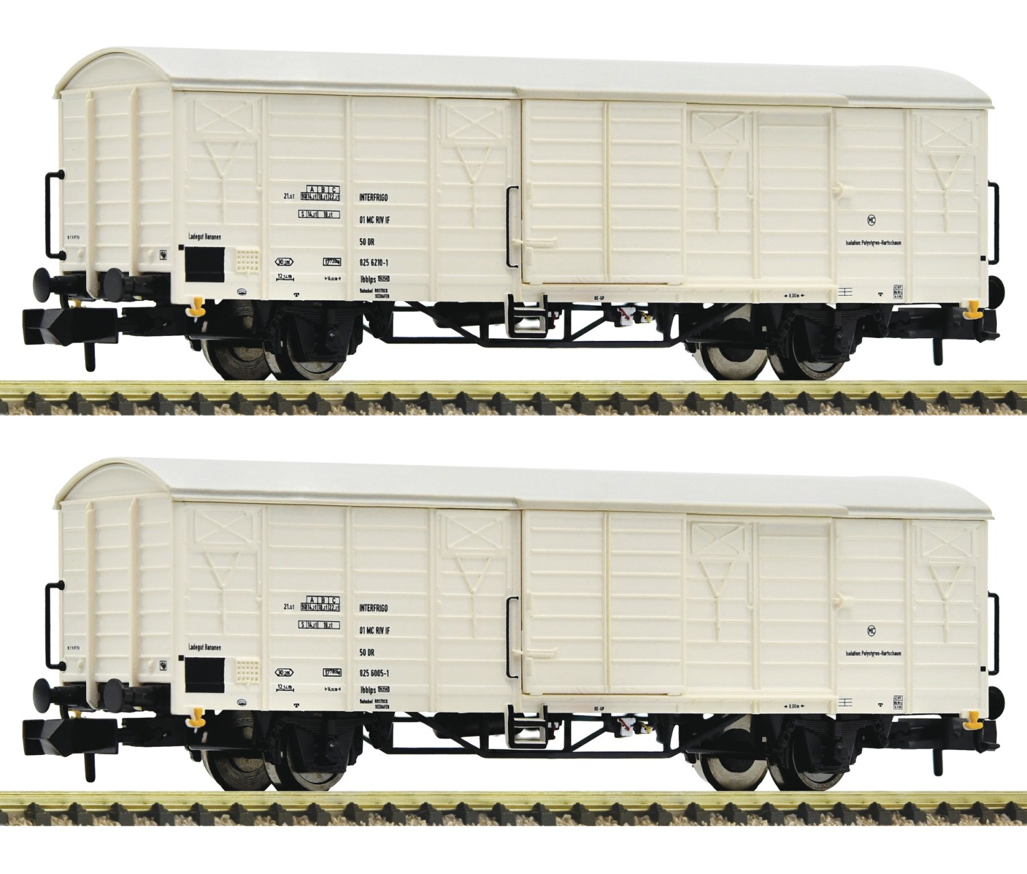 Fleischmann 826212 N Kühlwagen, DR 2er-Set 