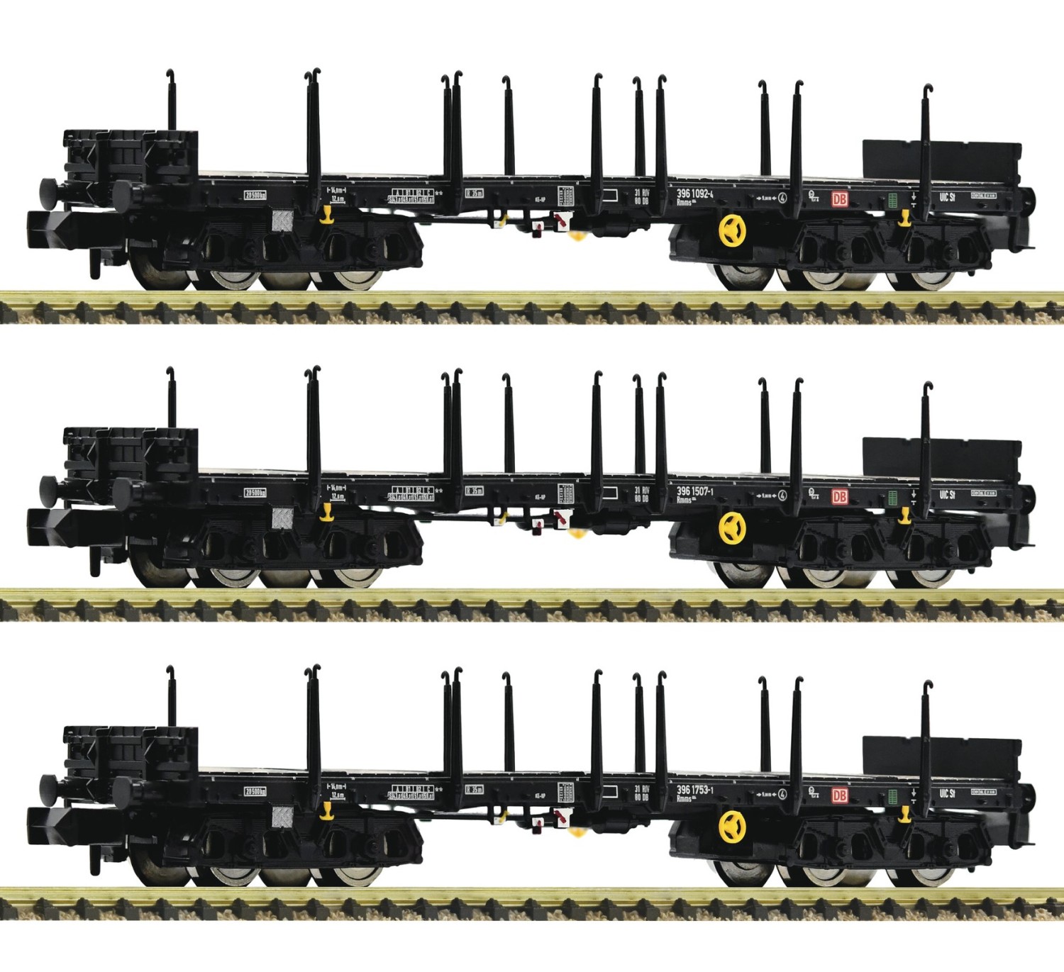 Fleischmann 826710 N Flachwagen, DB AG 3er-Set 