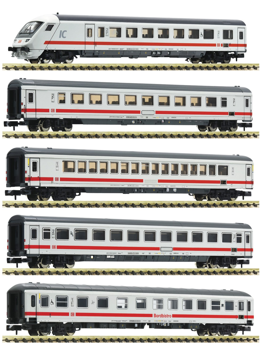 Fleischmann 861104 N IC-Schnellzugwagen, DB AG 5er-Set 