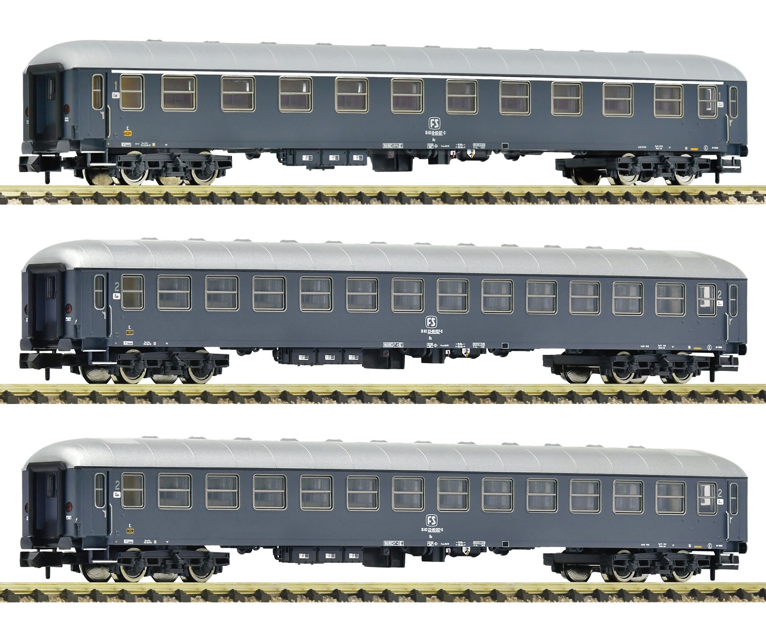Fleischmann 863960 N UIC-X-Schnellzugwagen, FS 3er-Set 