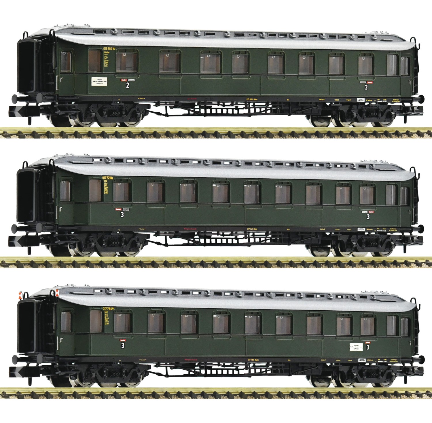 Fleischmann 878002 N Schnellzugwagen, DB 3er-Set 