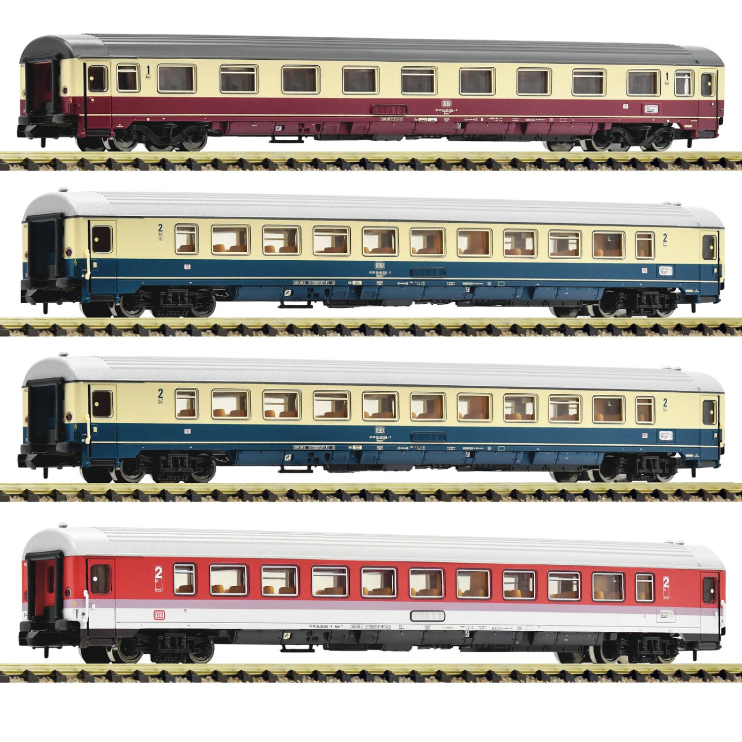 Fleischmann 881915 N Schnellzugwagen Frans Hals, DB 4er-Set 