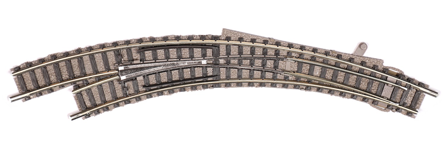 Fleischmann 9168 N Bogenweiche für Handbetrieb, links 