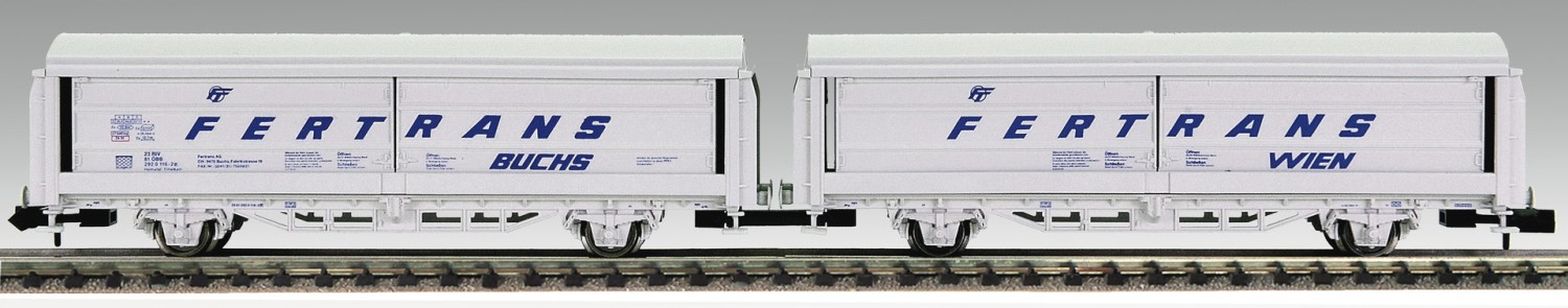 Fleischmann 833507 N Doppel-Schiebewandwageneinheit, ÖBB 