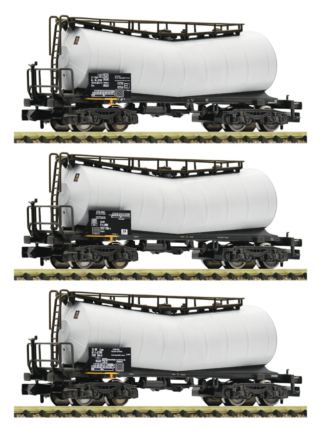 Fleischmann 846007 N Knickkesselwagen, ATIR-RAIL 3er-Set 