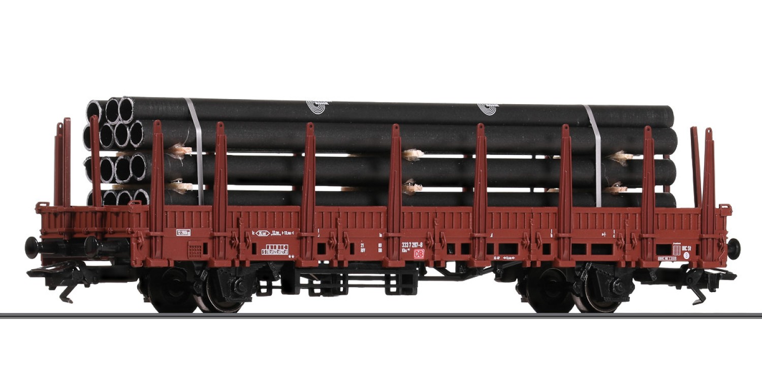 Märklin 29469.2 H0 Rungenwagen Kbs mit Stahlröhren, DB AG 