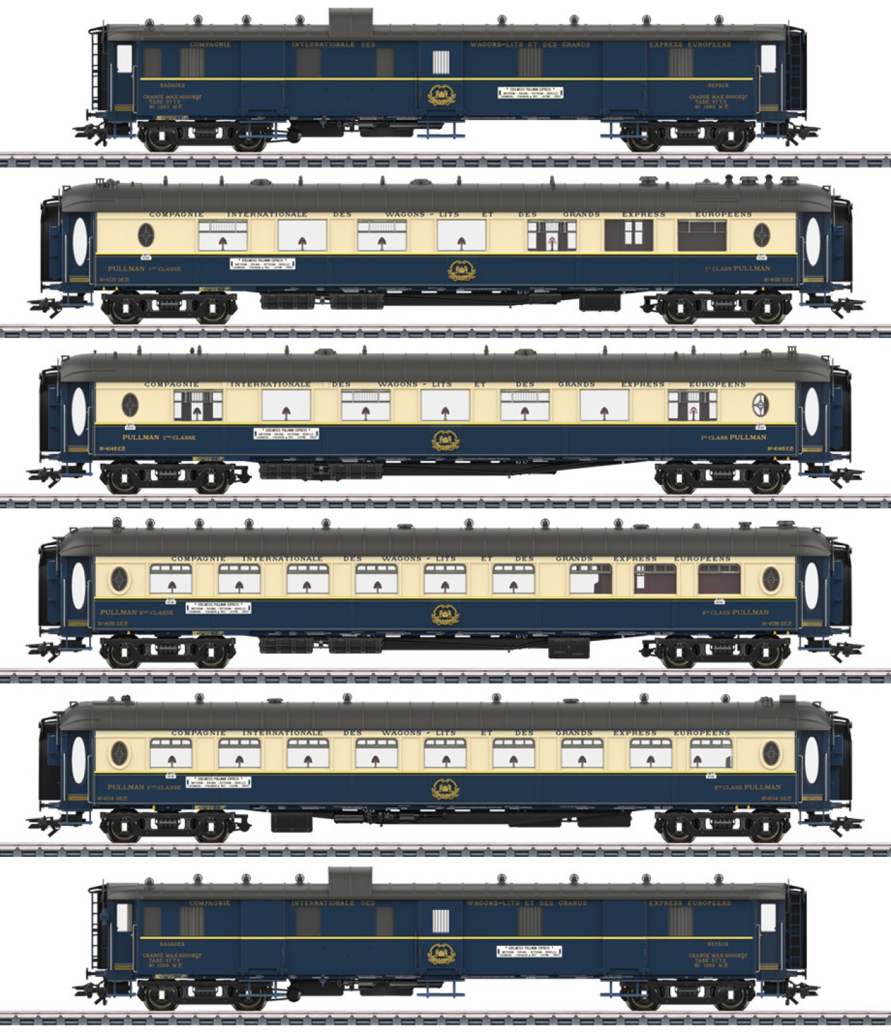 Märklin 42470 H0 Pullmanwagen EDELWEISS 6er-Set 