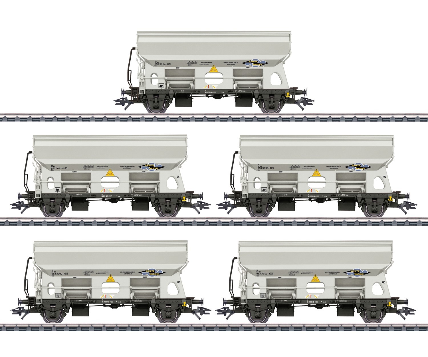 Märklin 46306 H0 Schwenkdachwagen, NS/Armita 5er-Set 