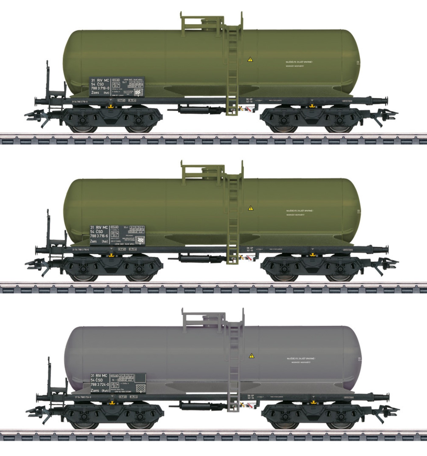 Märklin 46463 H0 Kesselwagen Zaes, CSD 3er-Set 