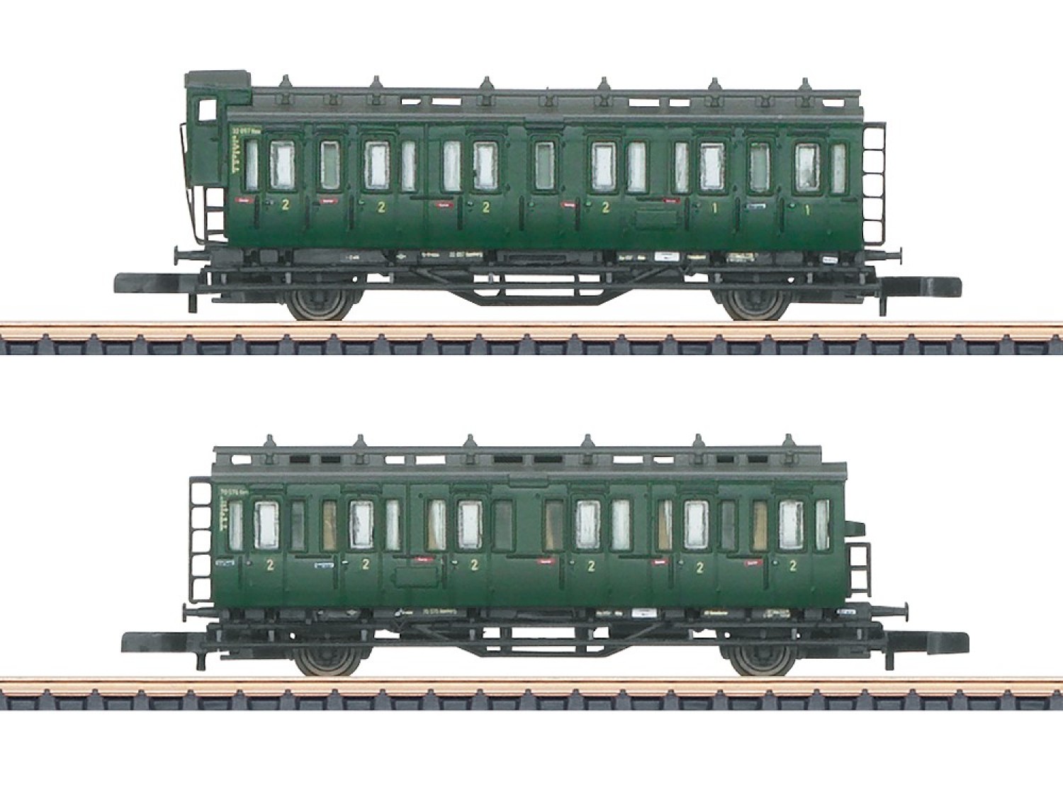 Märklin 87042 Spur Z Personenwagen Abteilwagen, DB 2er-Set 