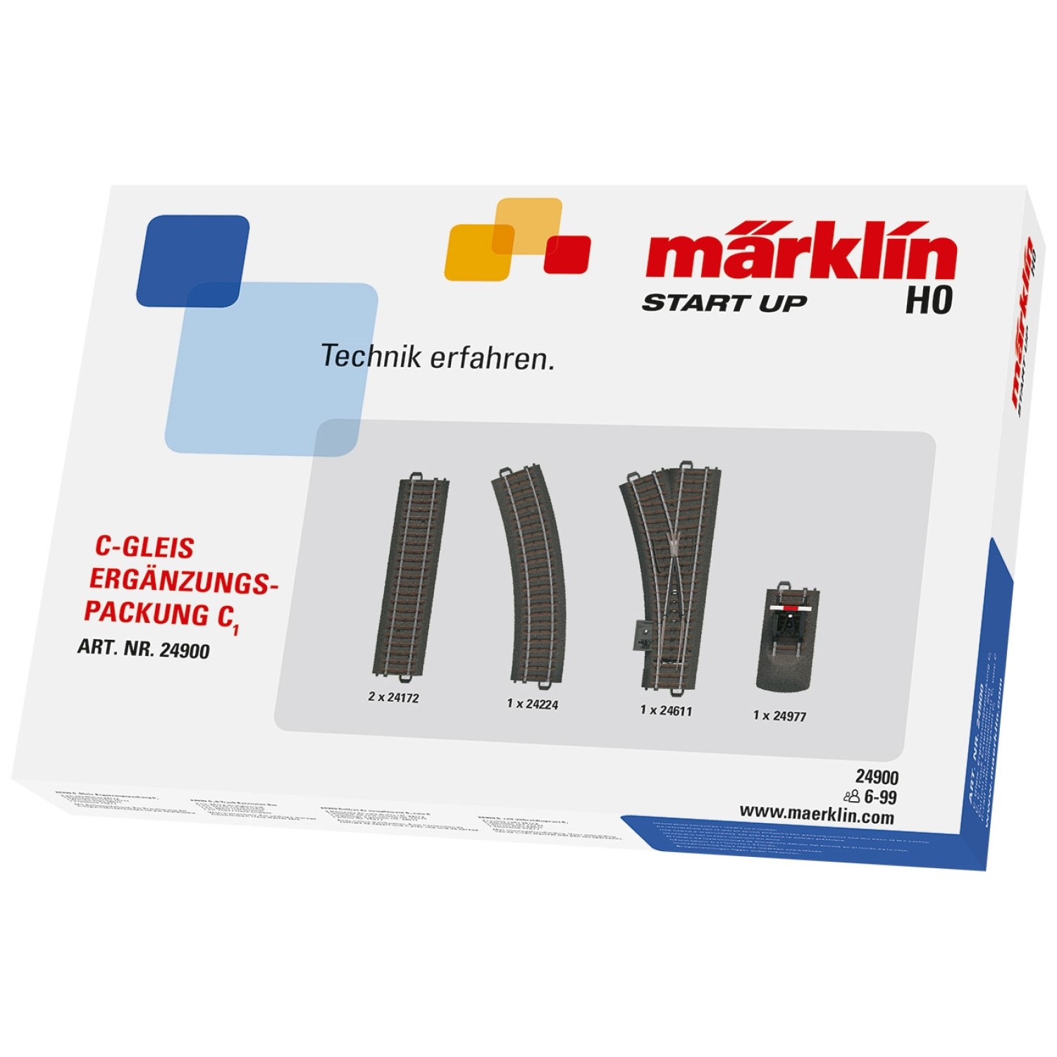 Märklin 24900 H0 C-Gleis Ergänzungspackung C1 