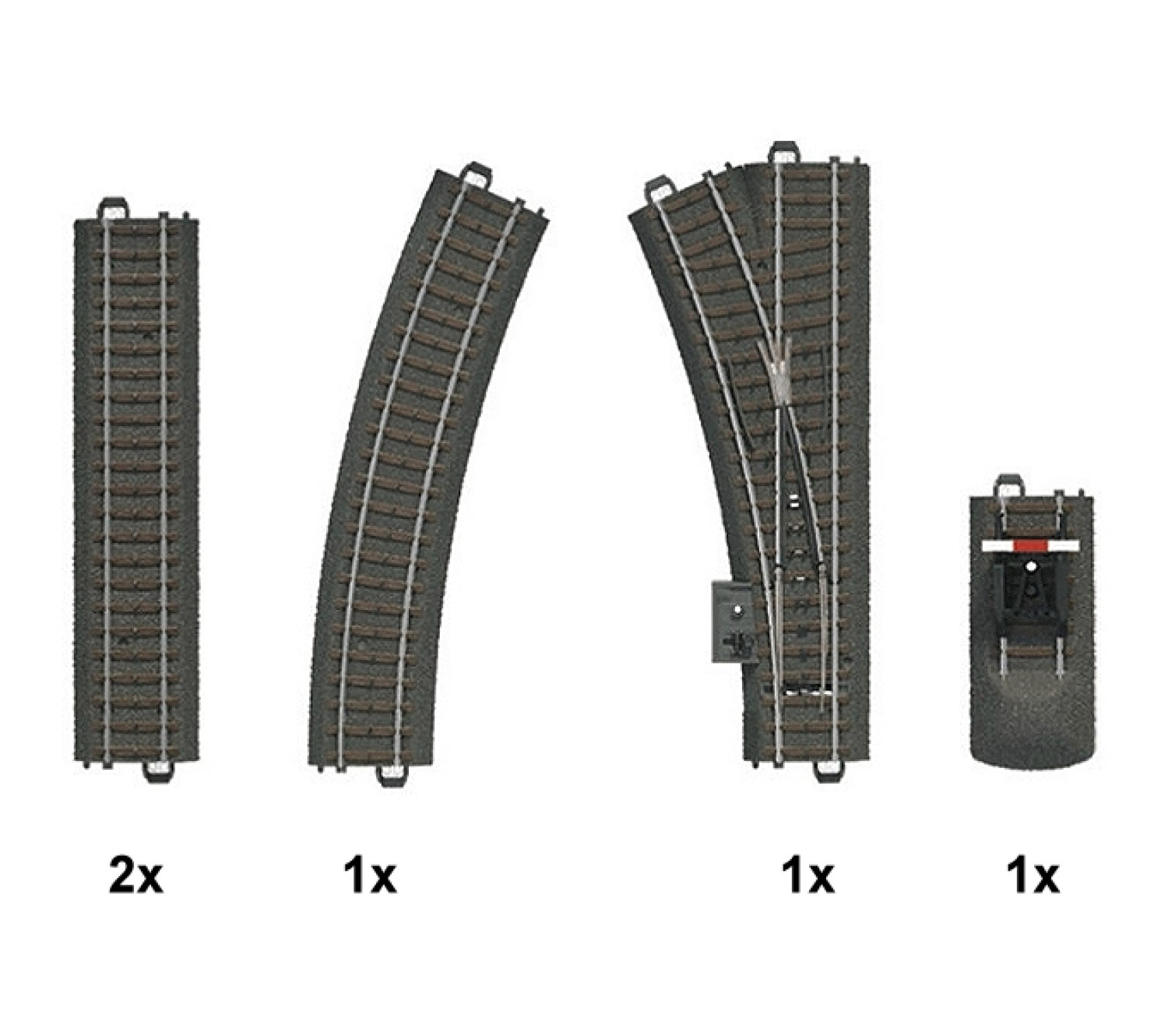 Märklin 24900 H0 C-Gleis Ergänzungspackung C1 