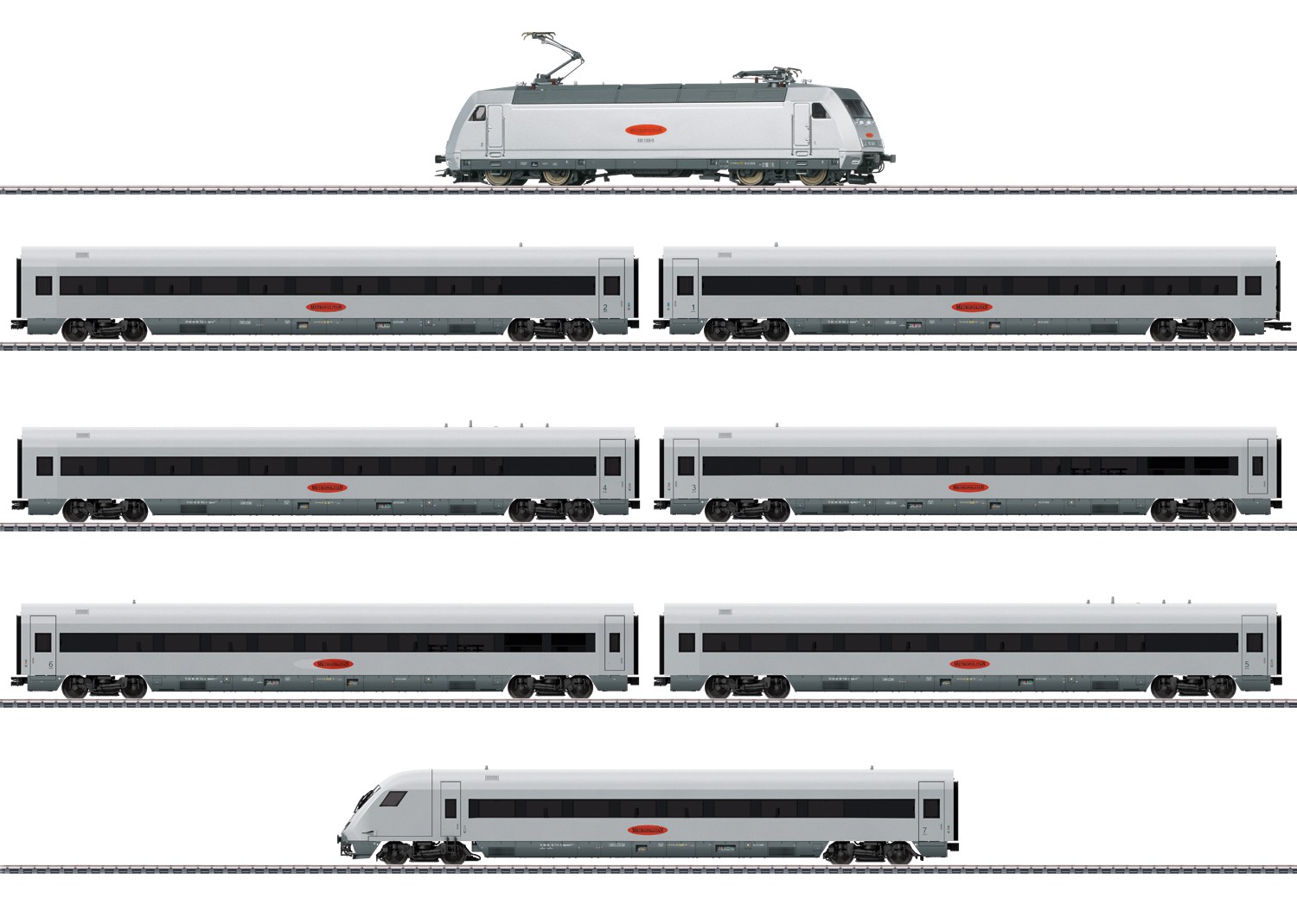 Märklin 26931 H0 Zugpackung Metropolitan Express Train (MET) 