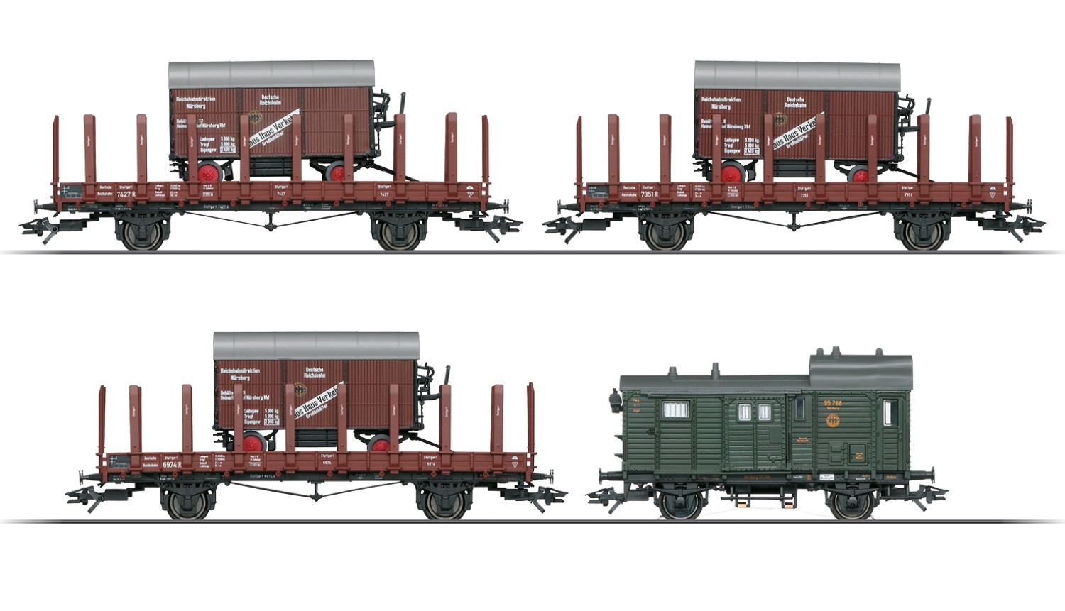 Märklin 48829 H0 Güterwagen-Set zur Dampflok BR 96, DRG 