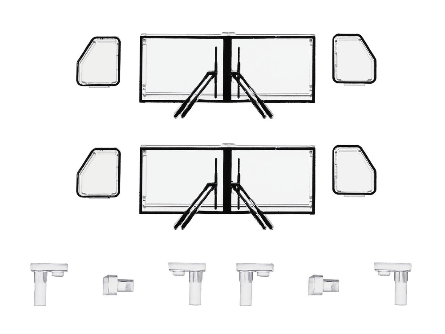 Märklin E141376 Zubehör-Set Fenster, Lichtkörper Modelleisenbahn