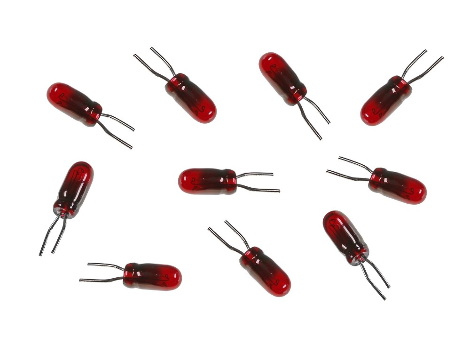 Märklin E600627 Glühlampe rot Bi-Pin (10 Stück) Modelleisenbahn