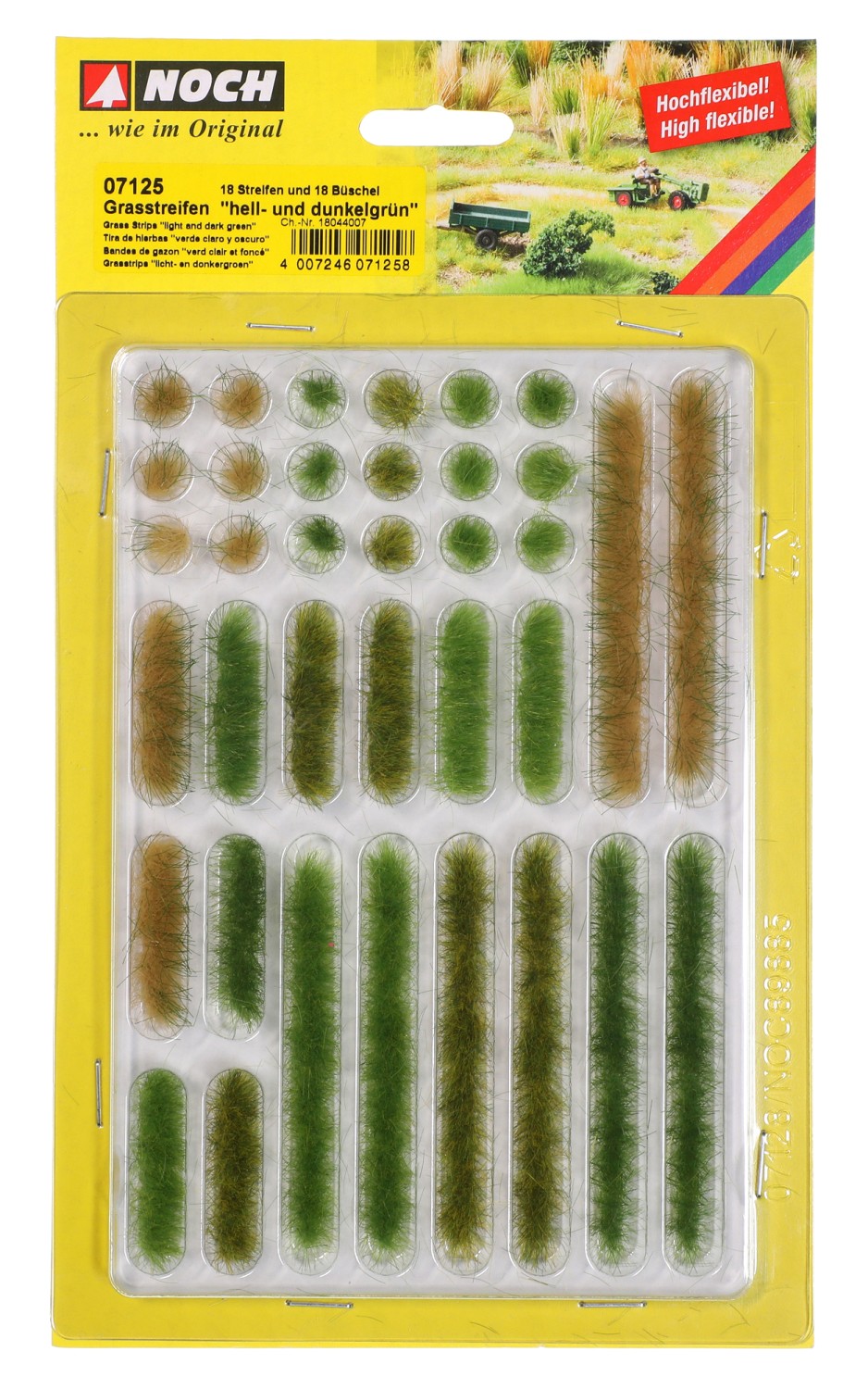 NOCH 07125 Grasstreifen hell- und dunkelgrün 
