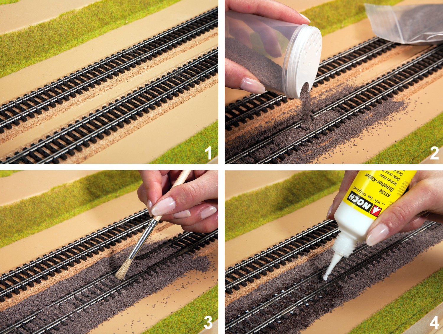 NOCH 09165 N/Z PROFI-Schotter Basalt, dunkelgrau, 250g 