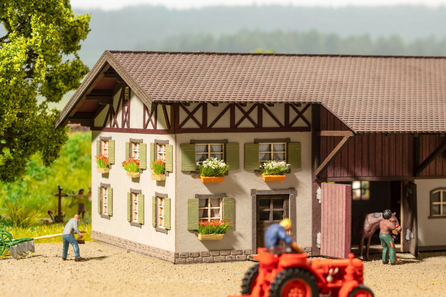 NOCH 14009 H0 Blumenkästen blühend rot, weiß und gelb 