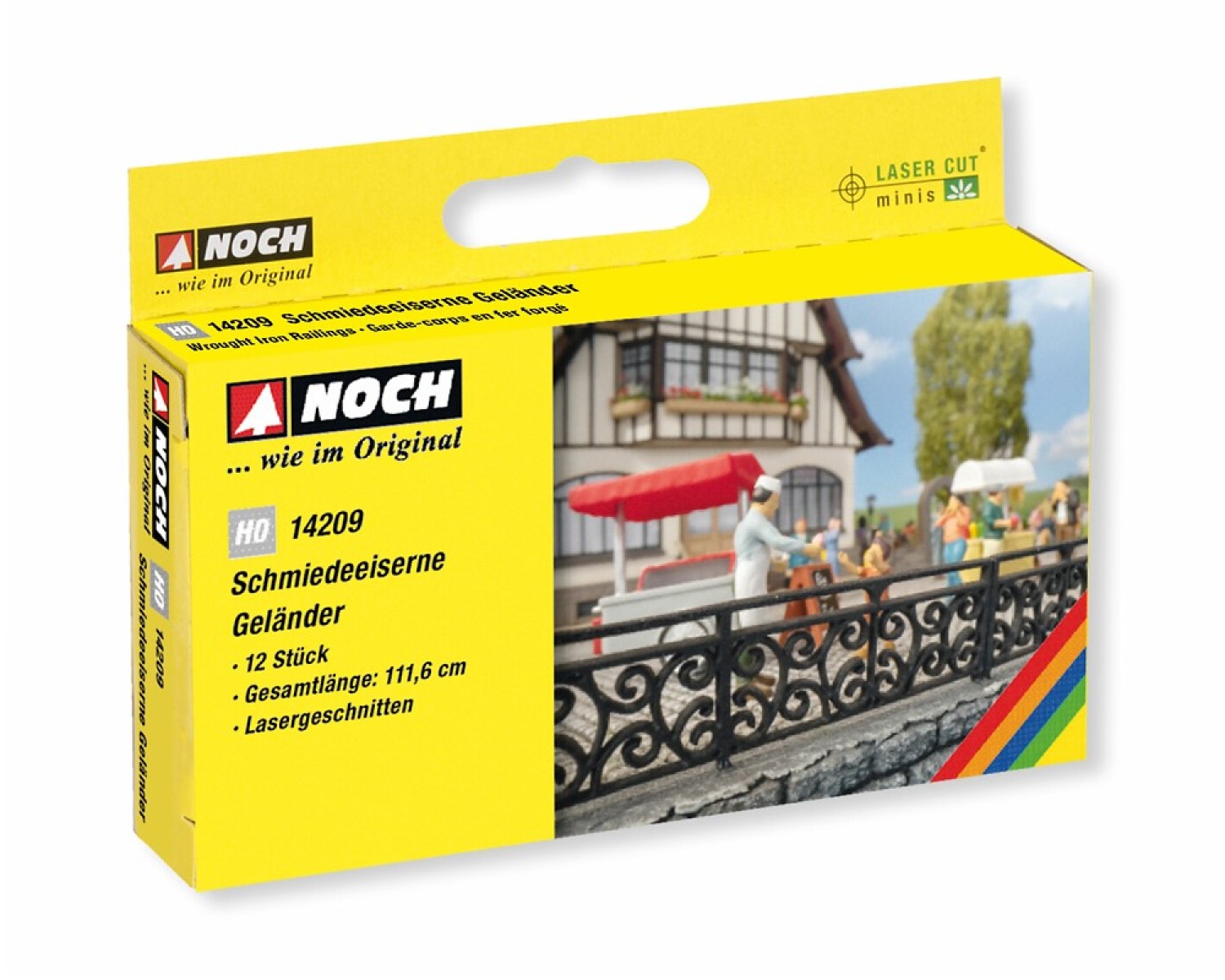 NOCH 14209 H0 Schmiedeeisernes Geländer 