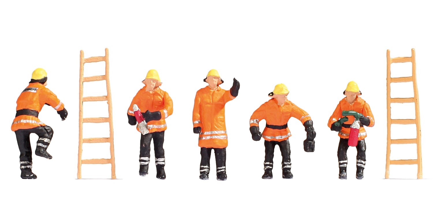 NOCH 36022 N Feuerwehr (orange Schutzanzüge) 