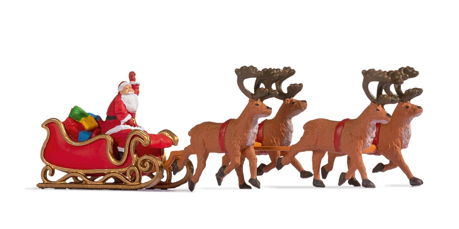 NOCH 15924 H0 Weihnachtsmann mit Schlitten 