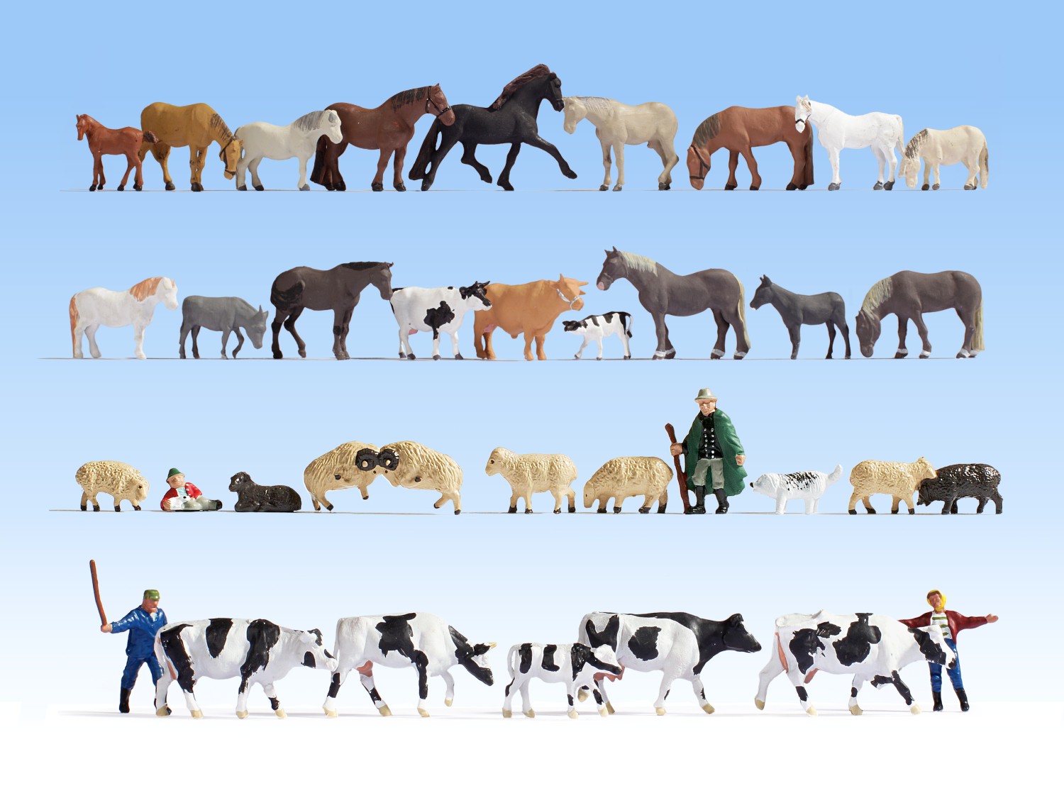 NOCH 16049 H0 Mega Spar-Set Tiere 36 Figuren 