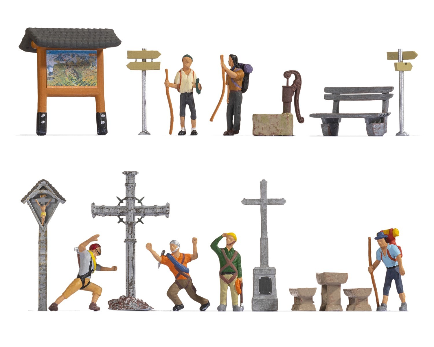 NOCH 16210 H0 Figuren-Themenwelt In den Bergen 