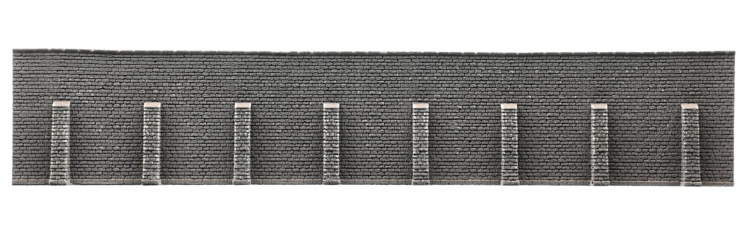 NOCH 34857 N Stützmauer extra lang, 39,6 x 7,4 cm 