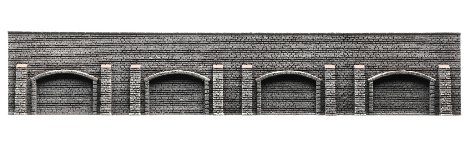 NOCH 34859 N Arkadenmauer extra lang, 39,6 x 7,4 cm 