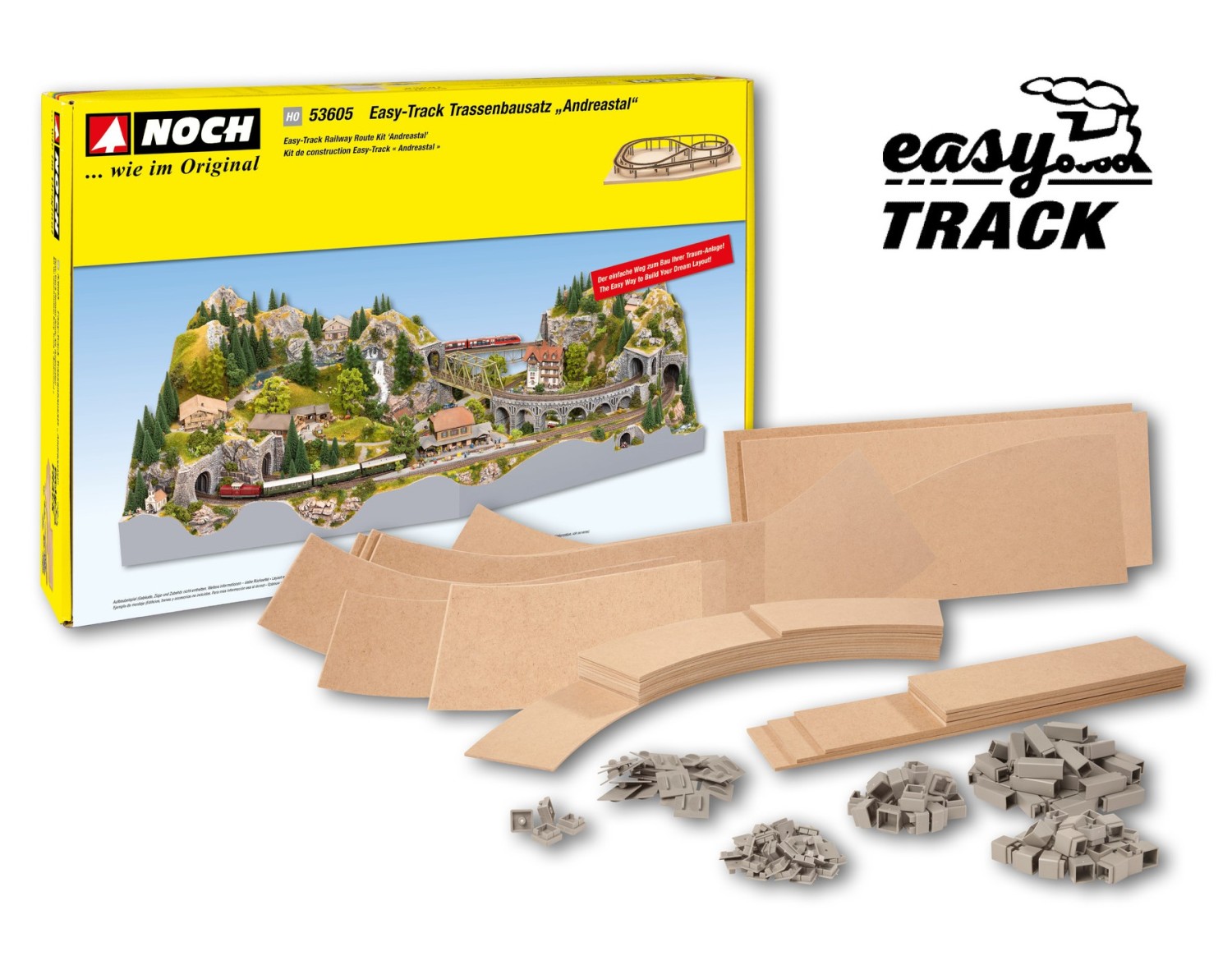 NOCH 53605 H0 Easy-Track Trassenbausatz Andreastal 