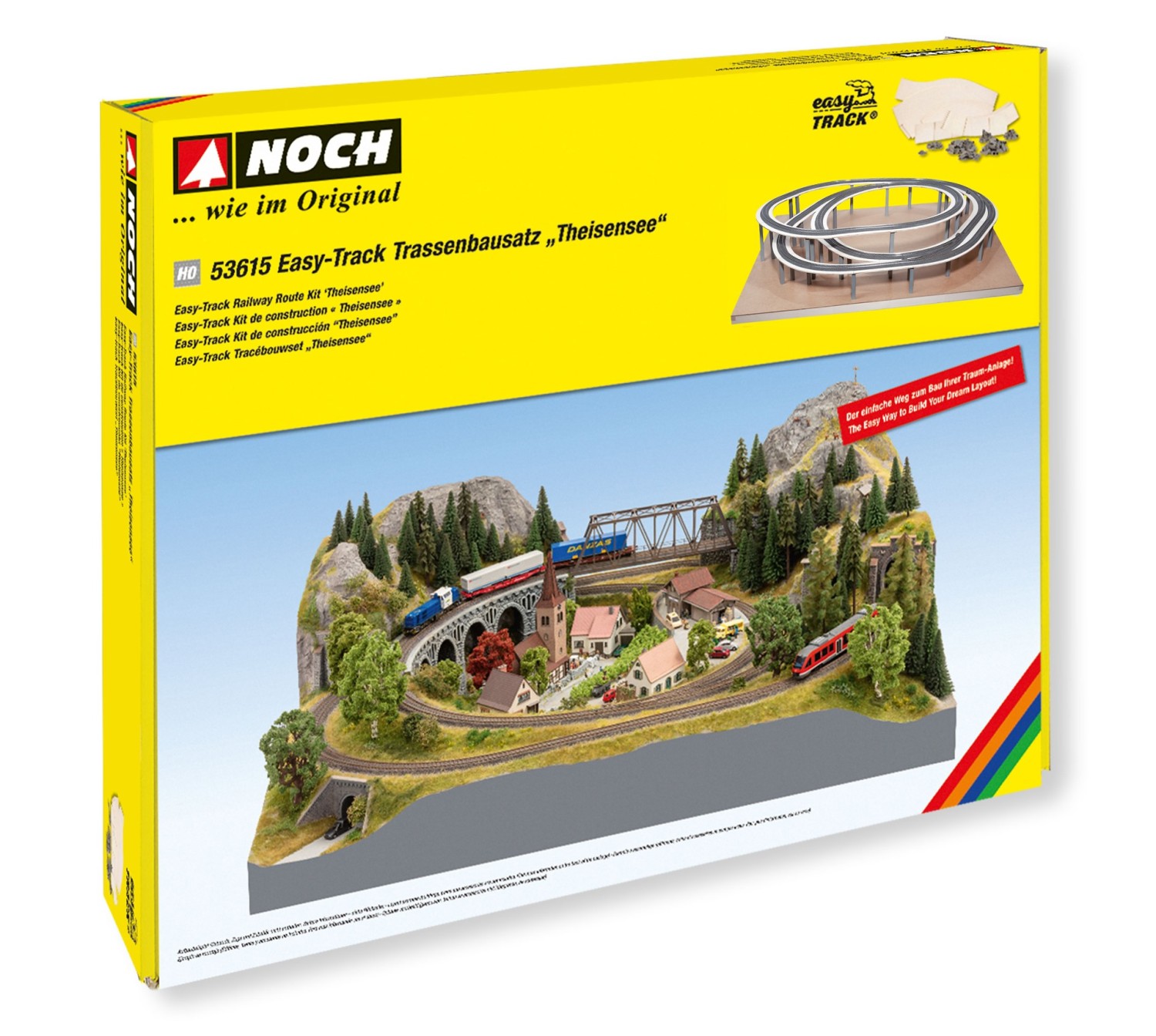 NOCH 53615 H0 Easy-Track Trassenbausatz Theisensee 