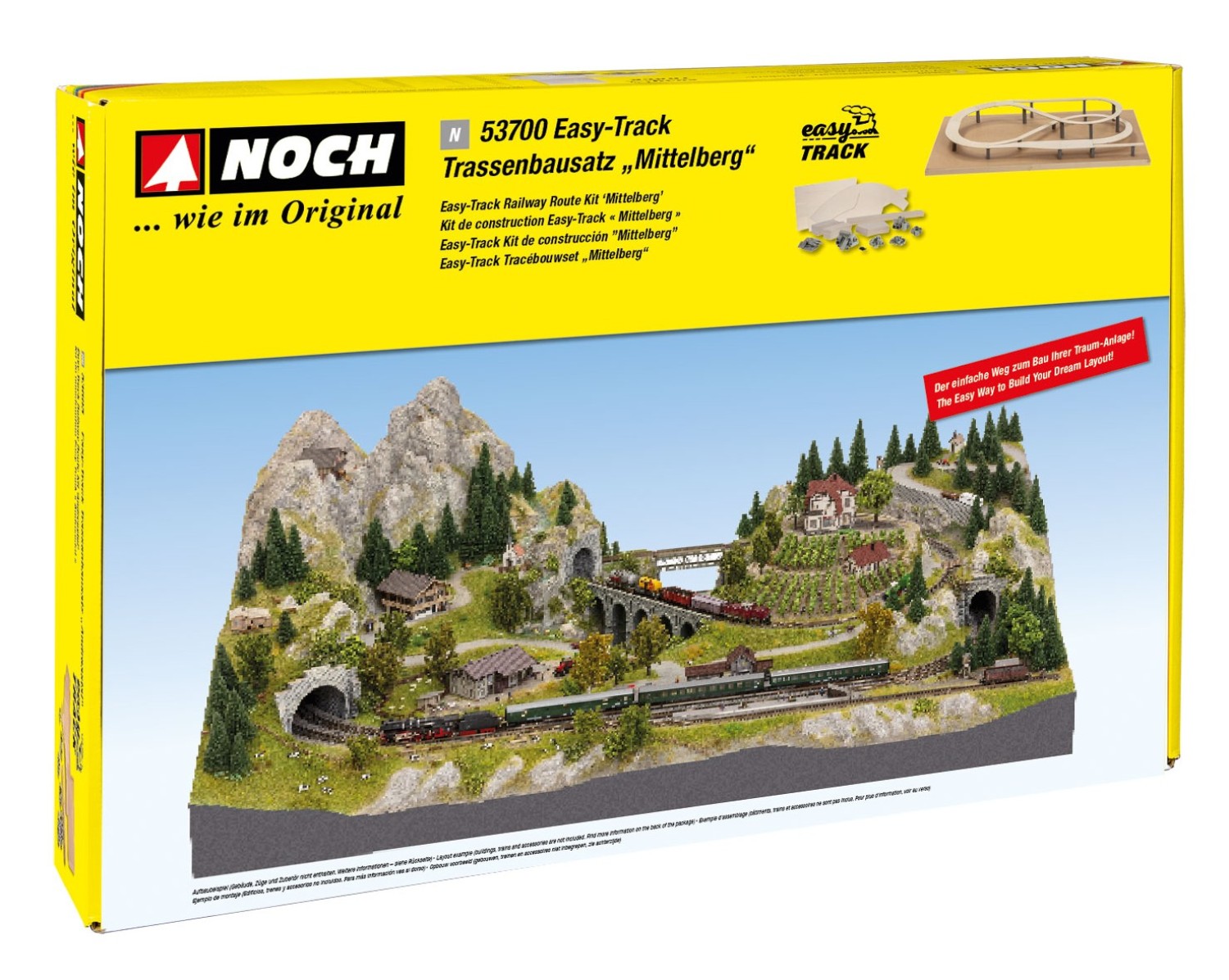 NOCH 53700 N Easy-Track Trassenbausatz Mittelberg 