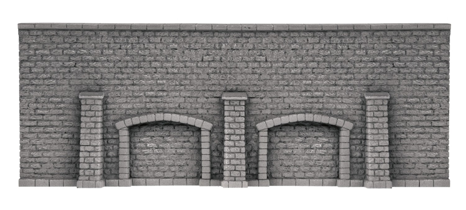 NOCH 58276 H0 Arkadenmauer, 33 x 12,5 cm 
