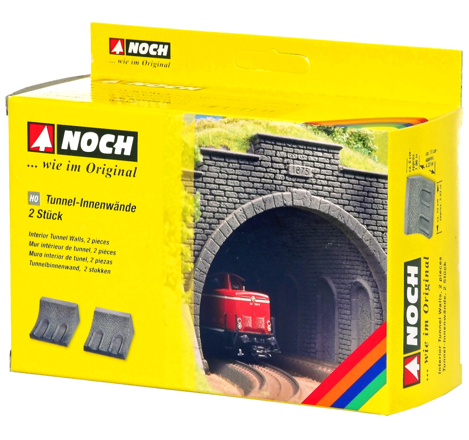 NOCH 58031 H0 Tunnel-Innenwand, gebogen 