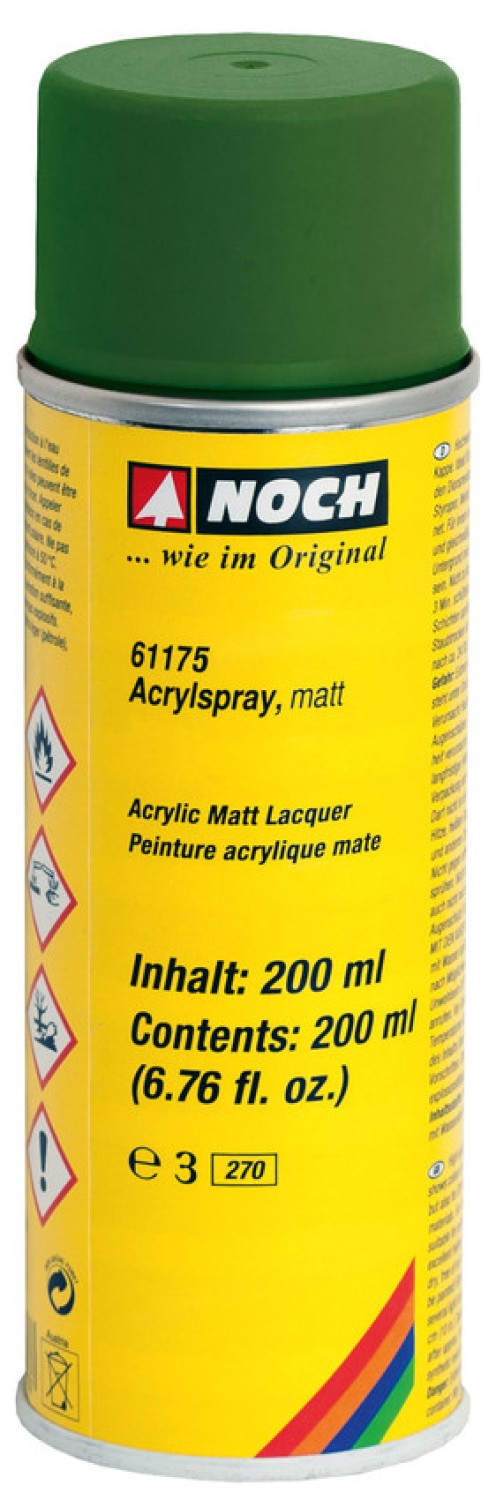 NOCH 61175 Acrylspray matt, dunkelgrün 200 ml 