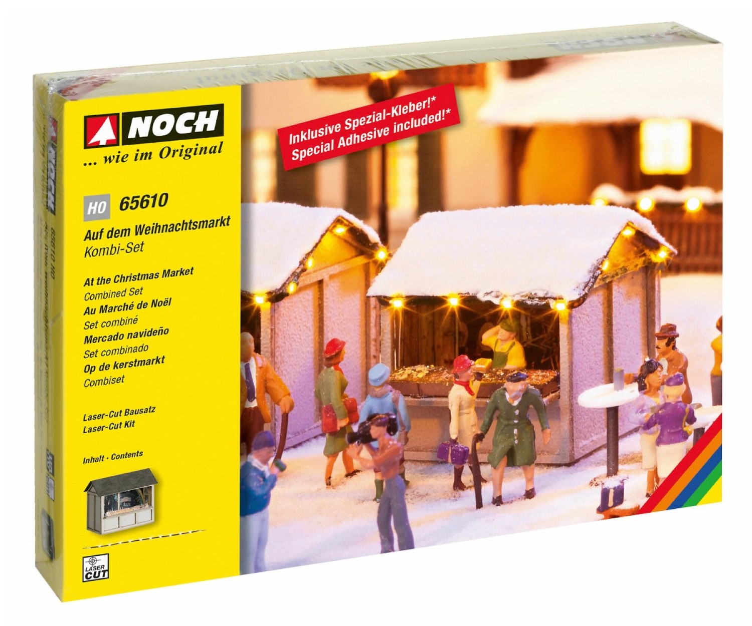 NOCH 65610 H0 Kombi-Set „Auf dem Weihnachtsmarkt“ 