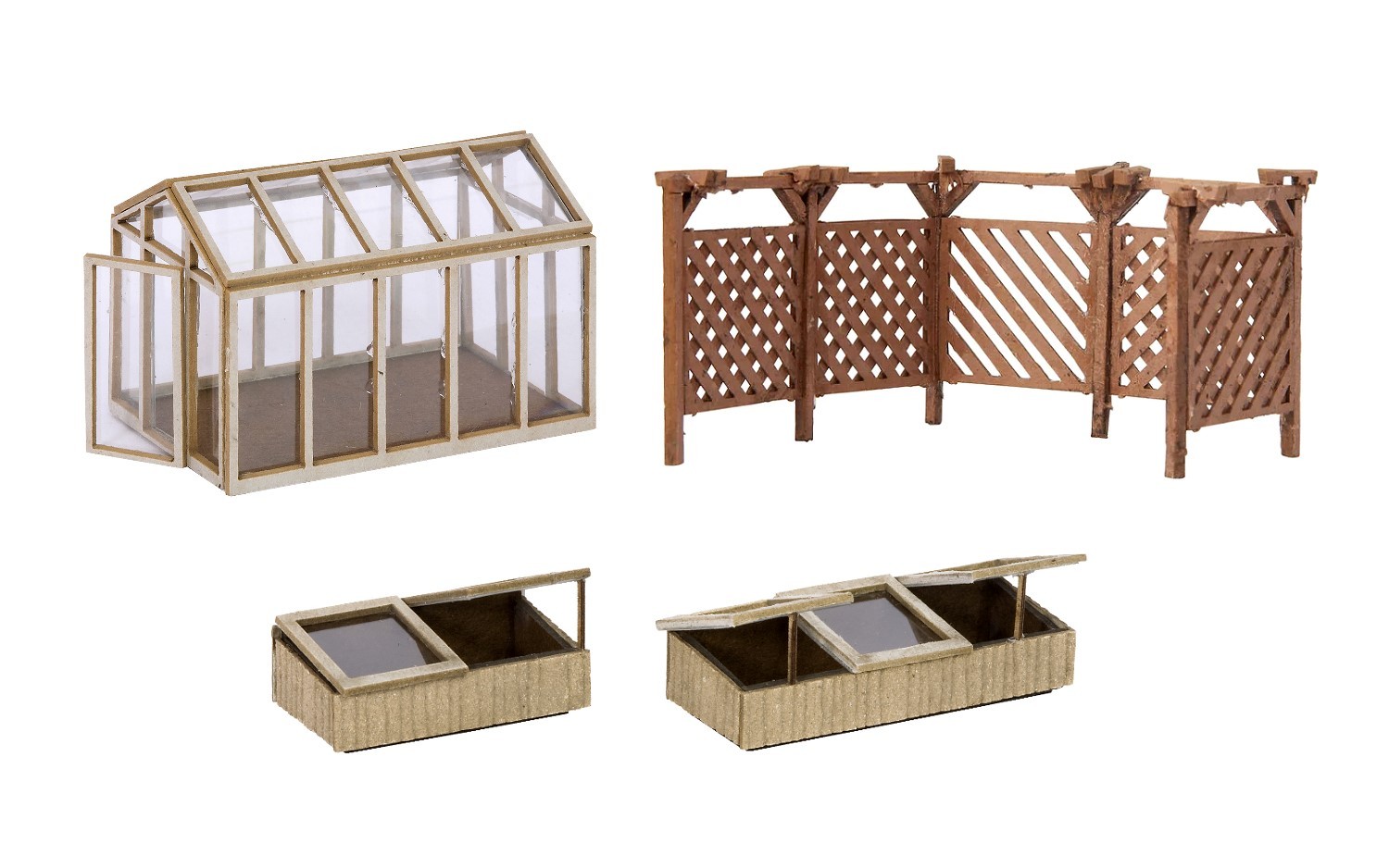 NOCH 66805 H0 Laser-Cut Deko-Set „Im Garten“ 
