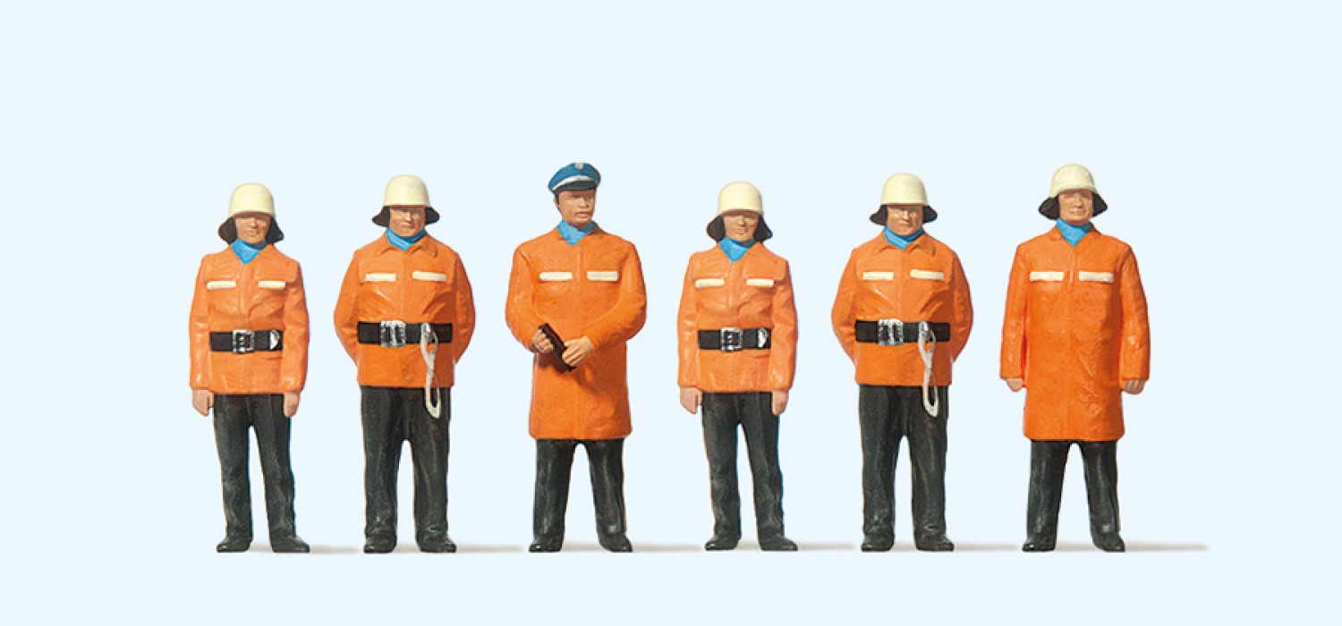 Preiser 10214 H0 Feuerwehrmänner Schutzanzug 