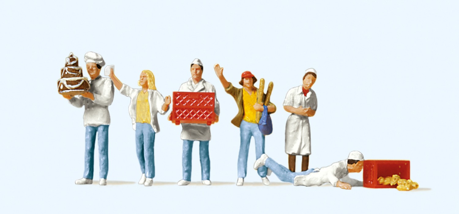 Preiser 10377 H0 An der Bäckerei 