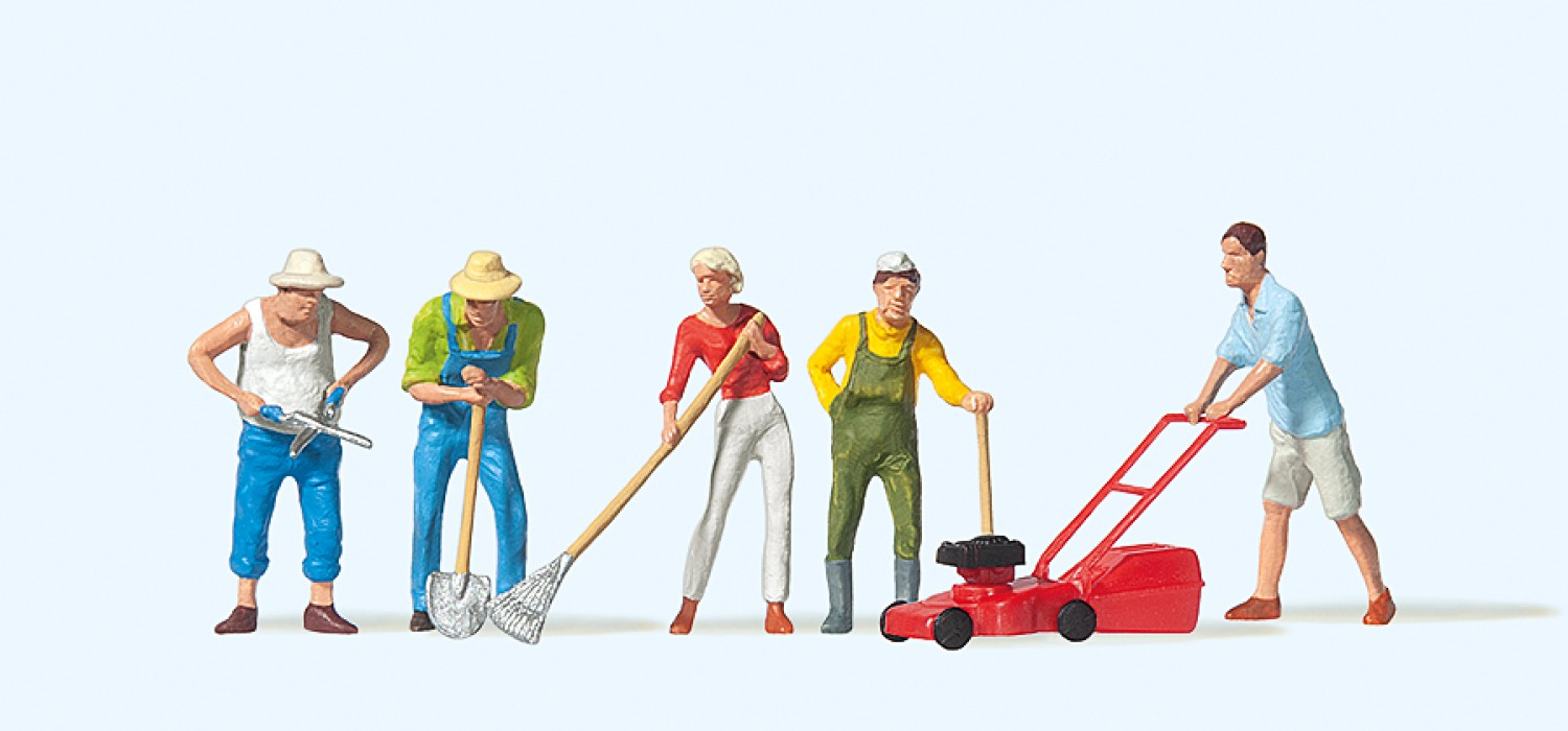 Preiser 10463 H0 Bei der Gartenarbeit 
