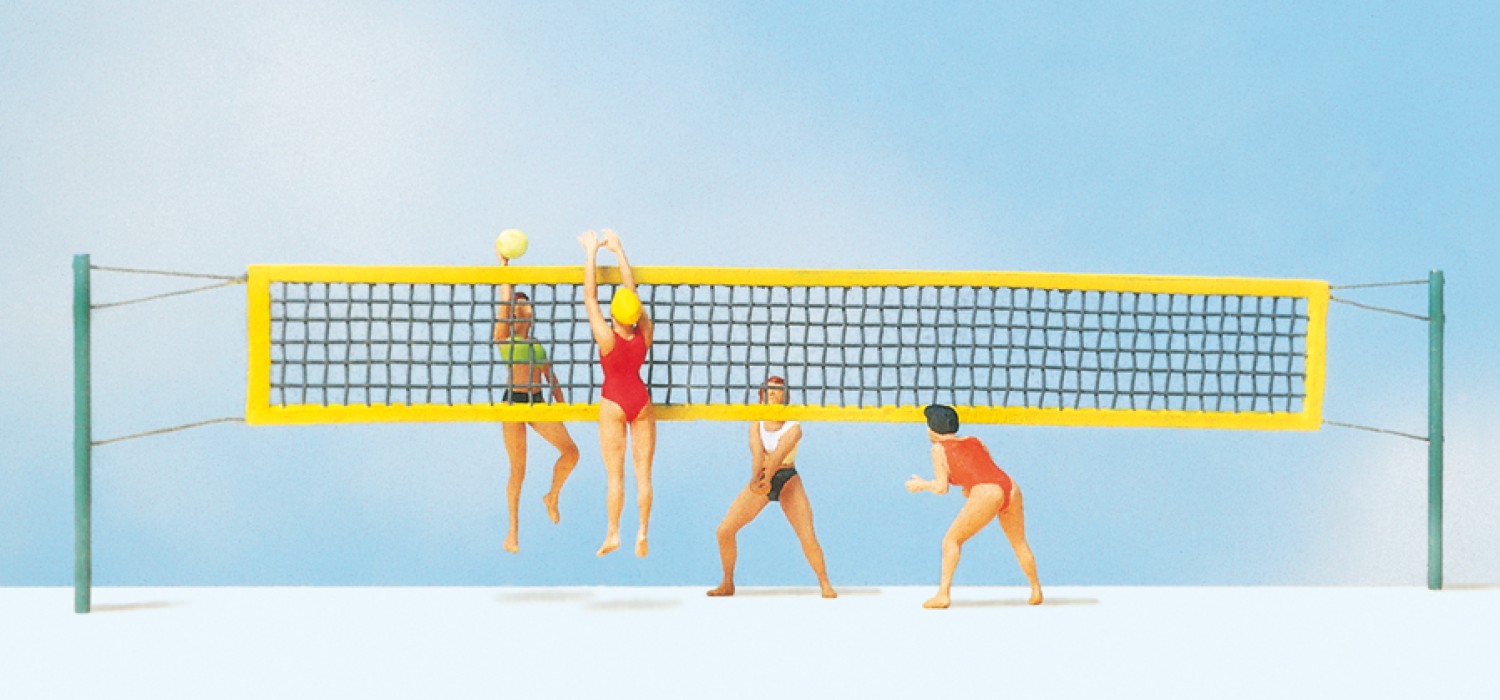 Preiser 10528 H0 Beach-Volleyball 