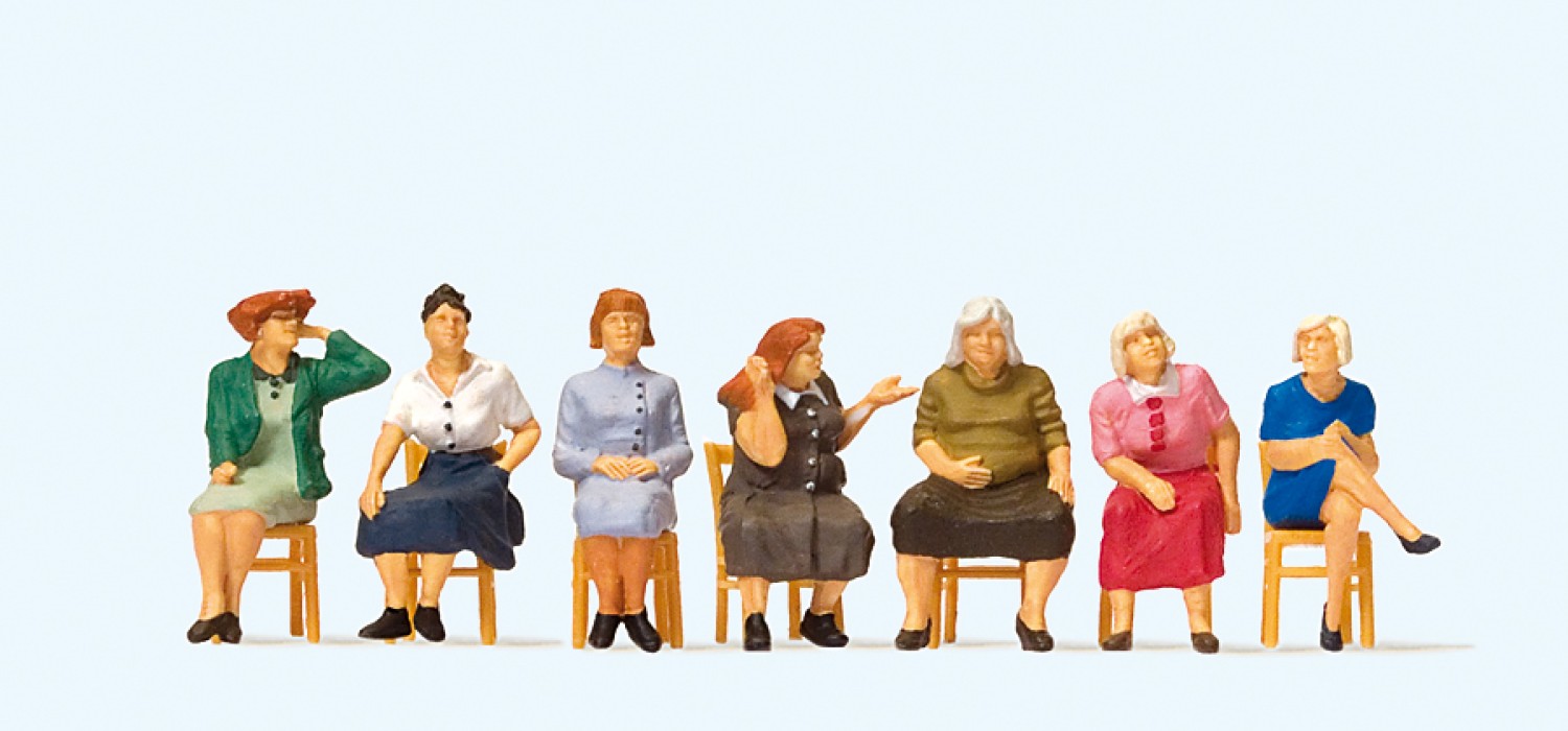 Preiser 10580 H0 Sitzende Frauen, wartend (mit 