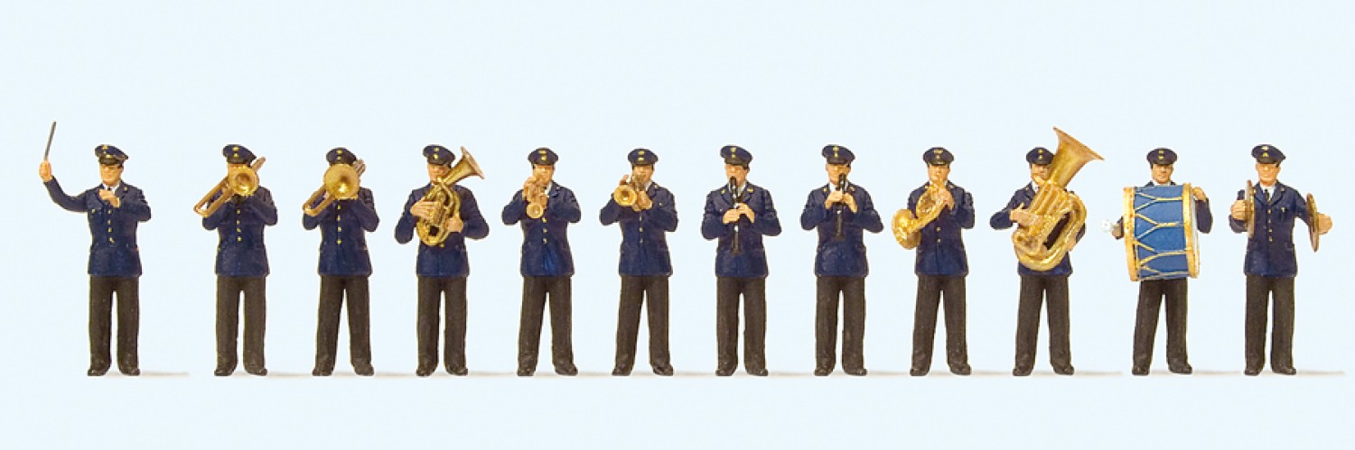 Preiser 10600 H0 Musikkapelle DB. 12 Miniaturfiguren 